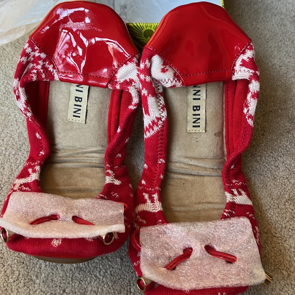 NIB Holiday Gianni Bini foldable flats